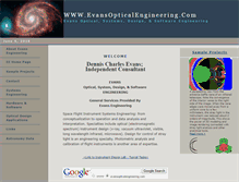 Tablet Screenshot of evansopticalengineering.com